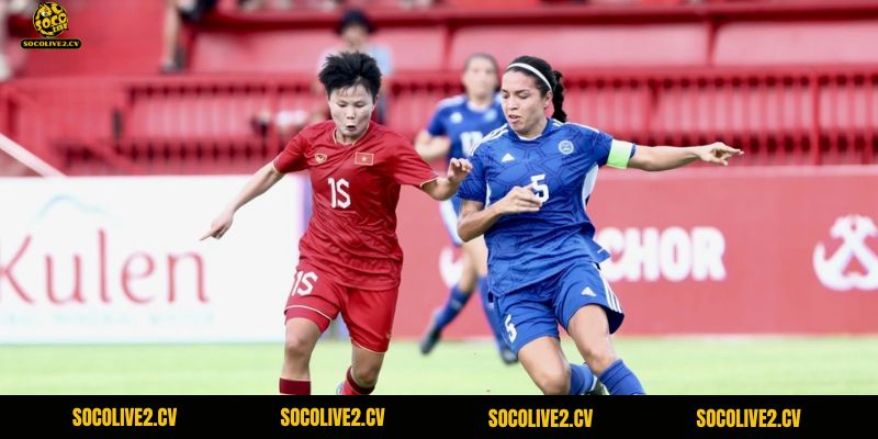 Cả hai đều ra sân với đầy đủ đội hình như Nữ Việt Nam có lợi thế thể lực hơn đối thủ